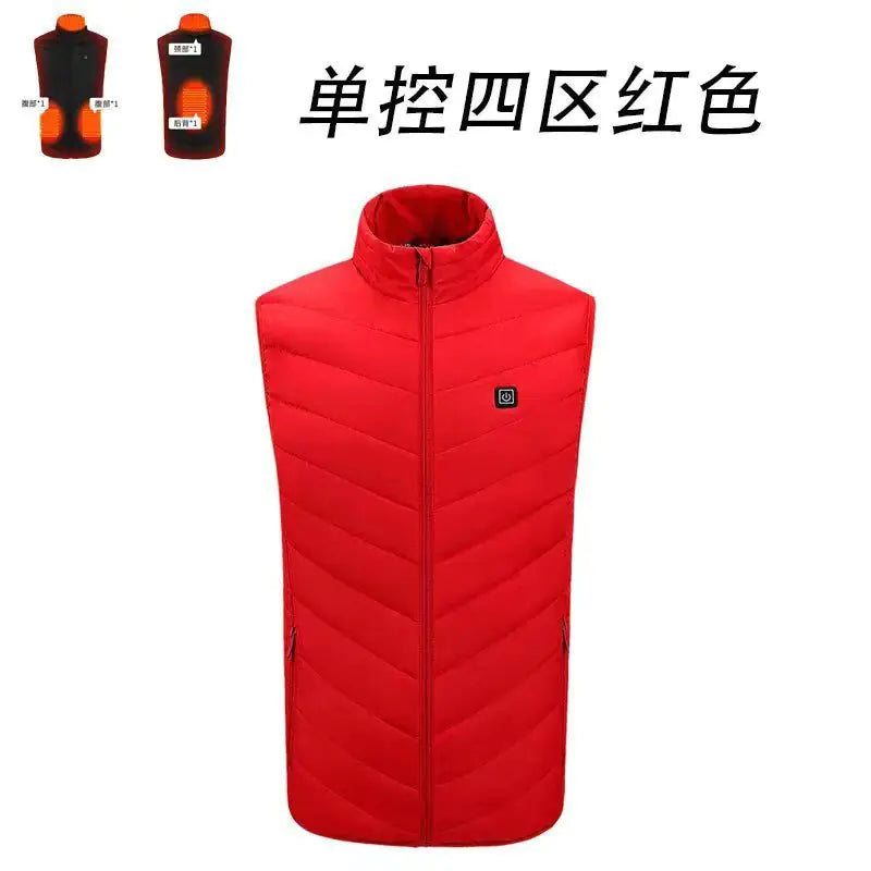 Smart Heated Vest for Winter with USB Constant Temperature