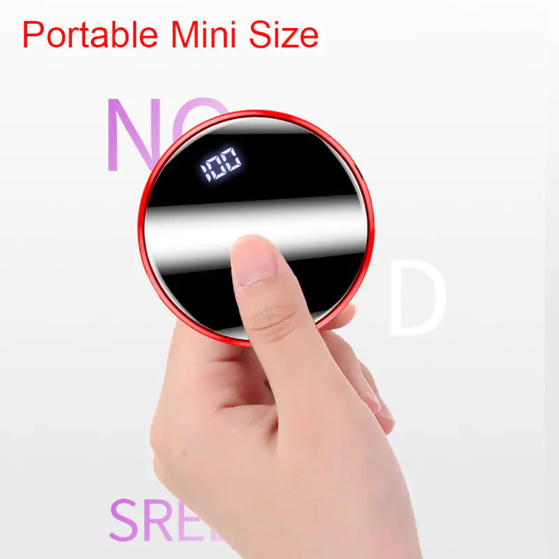 20000mAh Mirror Display Mini Power Bank for Phones