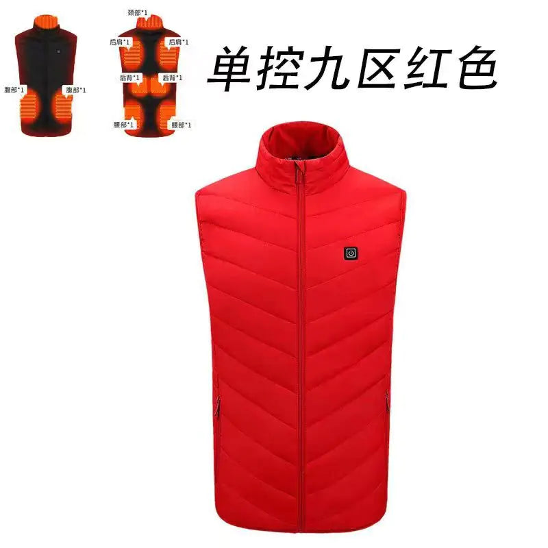 Smart Heated Vest for Winter with USB Constant Temperature