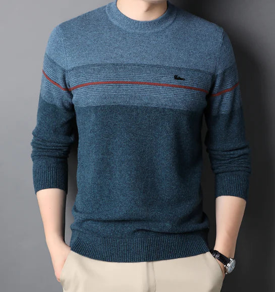 Men's Crewneck Pure Wool Knitted Sweater